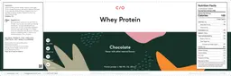 Label for Whey Protein Chocolate