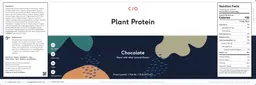 Label for Plant Protein Chocolate