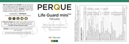 Label for Life Guard Mini Tabsules