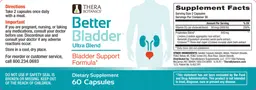 Label for Better Bladder Ultra Blend