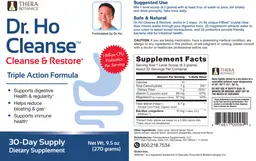 Label for Dr. Ho Cleanse