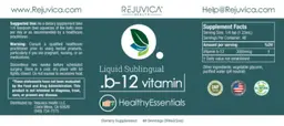 Label for B-12 Vitamin