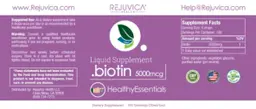 Label for Biotin 5000 mcg