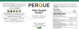 Label for Pain Guard Forte