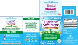 Label for Digestive Advantage Daily Probiotics + Probiotic Fiber Support