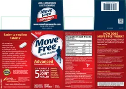 Label for Move Free Advanced Glucosamine + Chondroitin