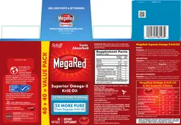 Label for Superior Omega-3 Krill Oil Extra Strength 500 mg