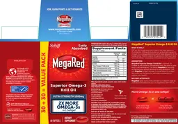 Label for Superior Omega-3 Krill Oil Ultra Strength 1000 mg