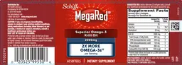 Label for Superior Omega-3 Krill Oil 2000 mg