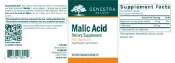 Label for Malic Acid