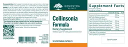 Label for Collinsonia Formula