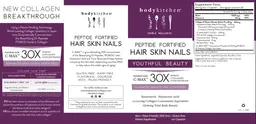 Label for Peptide Fortified Hair Skin Nails