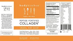 Label for Peptide Fortified Collagen Original Body Boost