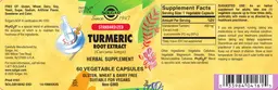 Label for Turmeric Root Extract