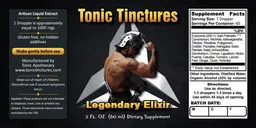 Label for Legendary Elixir