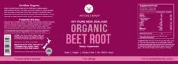 Label for Organic Beet Root