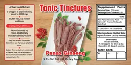 Label for Panax Ginseng