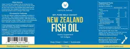 Label for Fish Oil 1000 mg