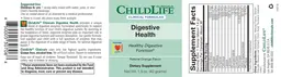 Label for Digestive Health Natural Orange Flavor