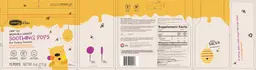 Label for Soothing Pops with UMF 10+ Manuka Honey