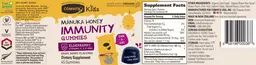 Label for Manuka Honey Immunity Gummies Beary Berry Flavored