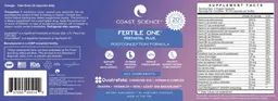 Label for Fertile One Prenatal Plus