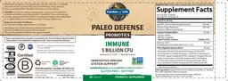 Label for Paleo Defense Immune