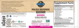 Label for Paleo Defense Women