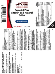 Label for Prenatal Plus Vitamin and Mineral Tablet