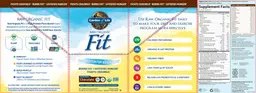 Label for Raw Organic Fit Chocolate