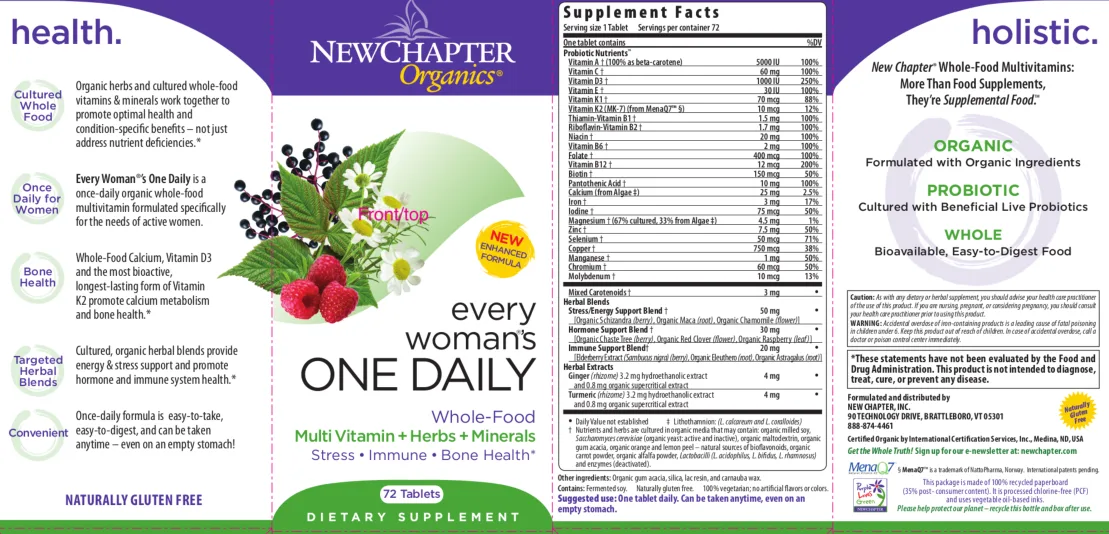 Label for Every Woman's One Daily