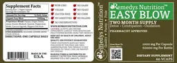 Label for Easy Blow 1000 mg