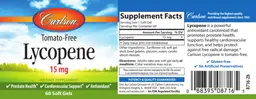 Label for Lycopene 15 mg