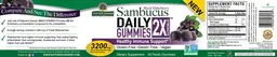 Label for Sambucus Black Elderberry Daily Gummies