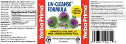 Label for Liv-Cleanse Formula
