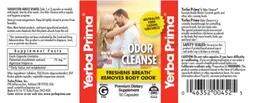 Label for Odor Cleanse