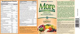 Label for More Than A Multiple With Energy Essentials