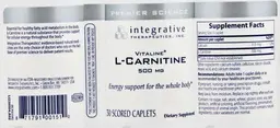 Label for Vitaline L-Carnitine 500 mg