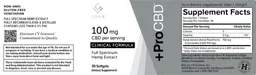 Label for ProCBD Clinical Formula 100 mg