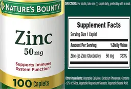 Label for Zinc 50 mg