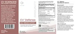 Label for CV Defense Immunity
