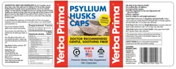 Label for Psyllium Husks Caps