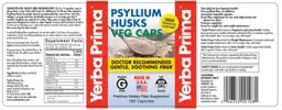 Label for Psyllium Husks Veg Caps