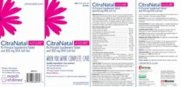 Label for CitraNatal DHA Soft Gel