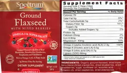 Ground Flaxseed with Mixed Berries