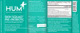Label for Skin Squad Pre + Probiotic