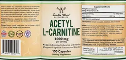 Label for Acetyl L-Carnitine 1000 mg