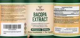 Label for Bacopa Extract 450 mg