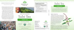 Label for Tulsi Tea Green Tea