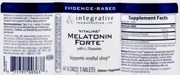 Label for Vitaline Melatonin Forte With L-Theanine